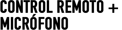 CONTROL REMOTO + MICROFONO